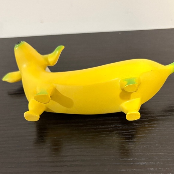 Yellow and Green Dachshund Dog Figurine - Picture 5 of 6